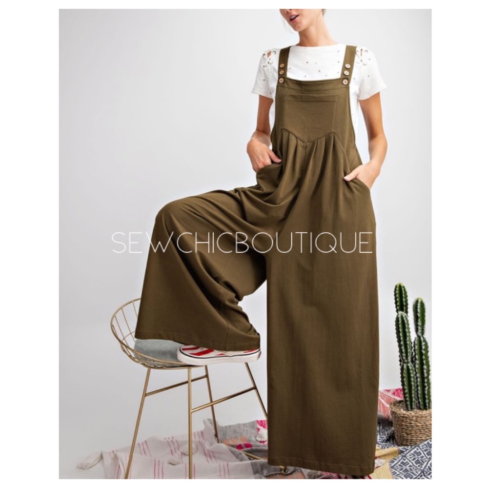 Olive Green ‘So Effortless Jumpsuit’ - Picture 3 of 5